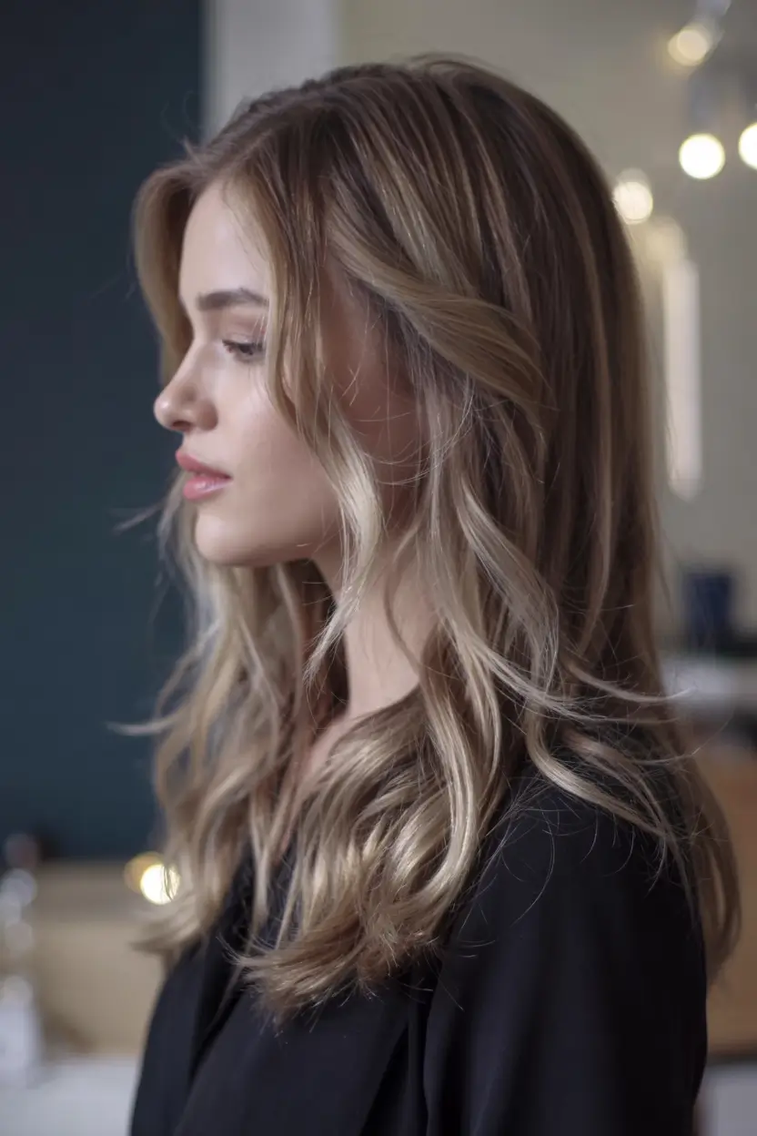 ash brown hair color 2026 Classic Ash Champagne with Editorial Softness