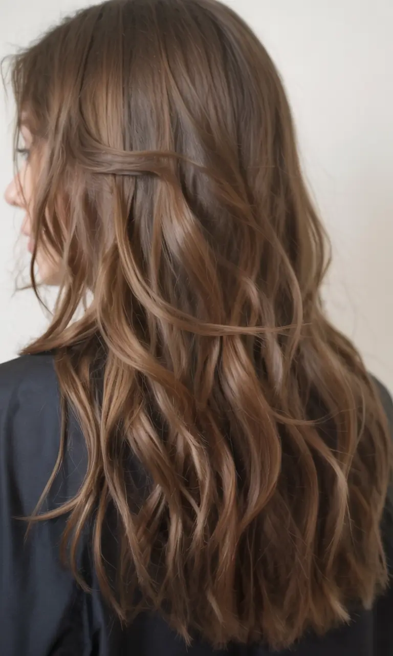 ash brown hair color 2026 Cocoa Ash with Whispered Caramel