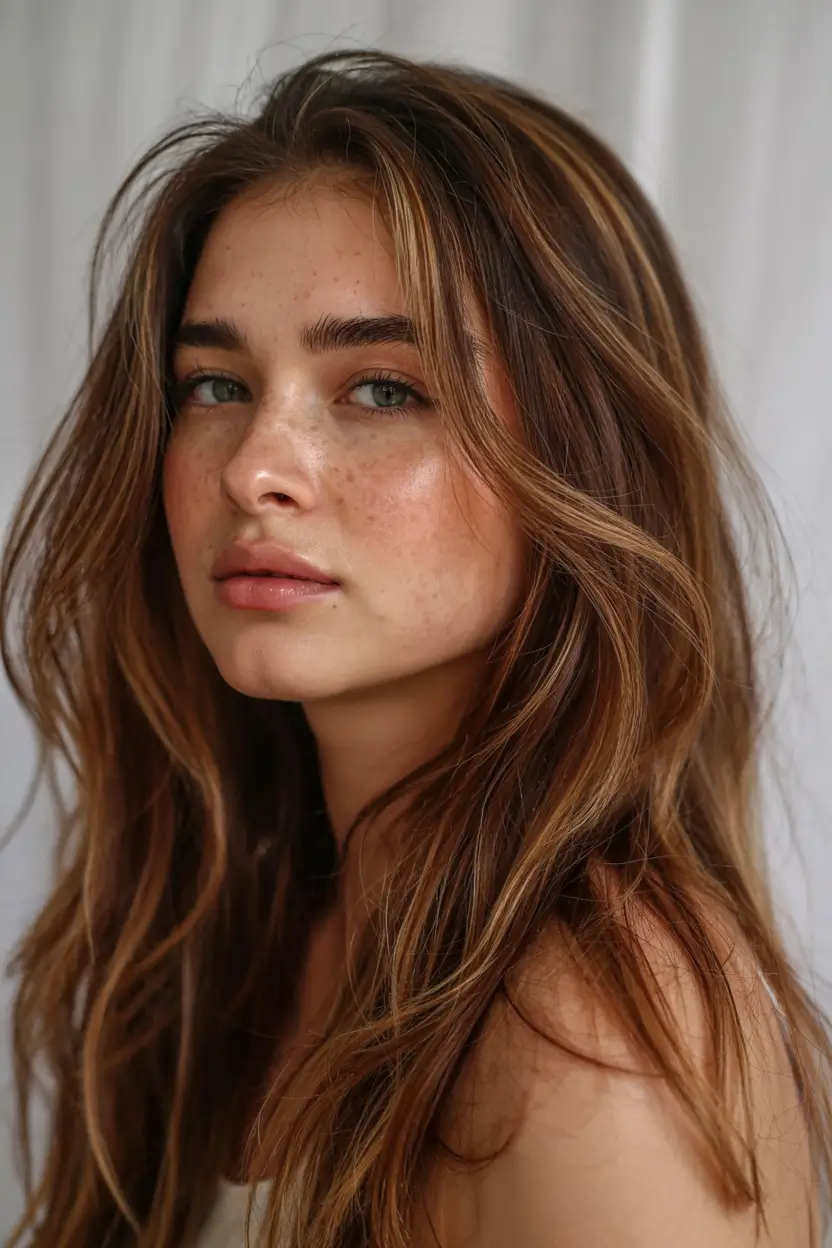 auburn hair color ideas 2026 Honey-Auburn Blend with Sunlit Dimension