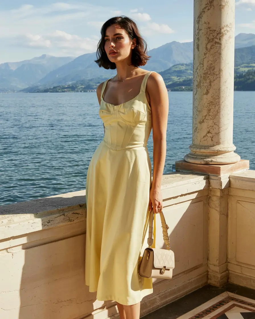 Best brunch outfits 2026 Lemon Sorbet Elegance With Coastal Calm