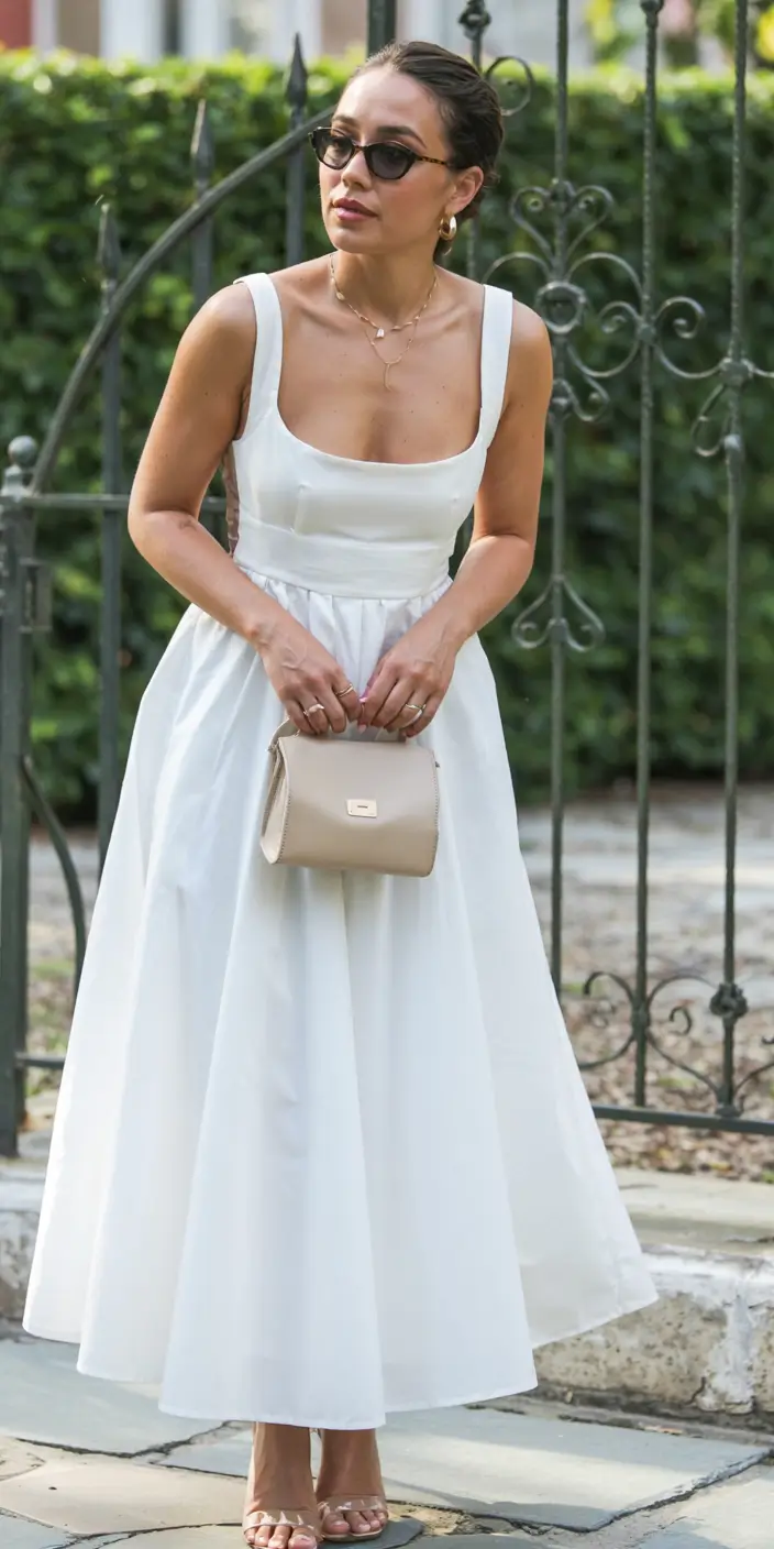 Best brunch outfits 2026 White Grace With Modern Retro Charm