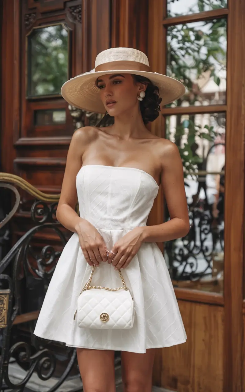 Best brunch outfits 2026 Straw Hats and White Romance
