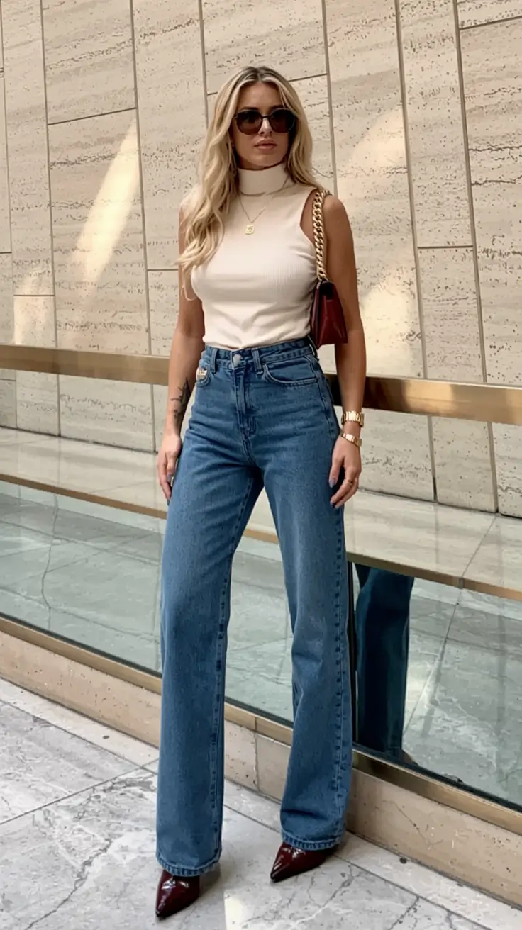 Best brunch outfits 2026 Weekend Denim With Sunset Neutrals
