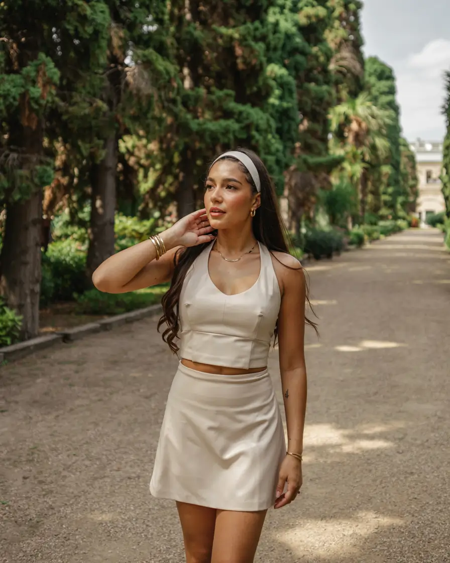 Best brunch outfits 2026 Champagne Tones With a Playful Brunch Glow