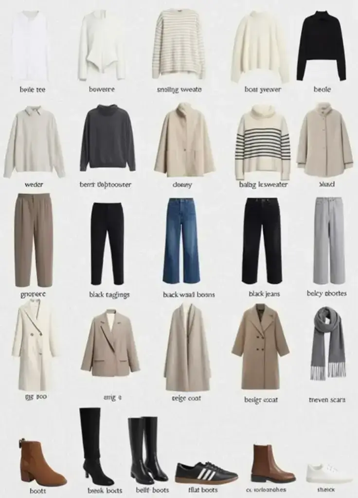 Best capsule wardrobe outfits 2026 Modern Monochrome