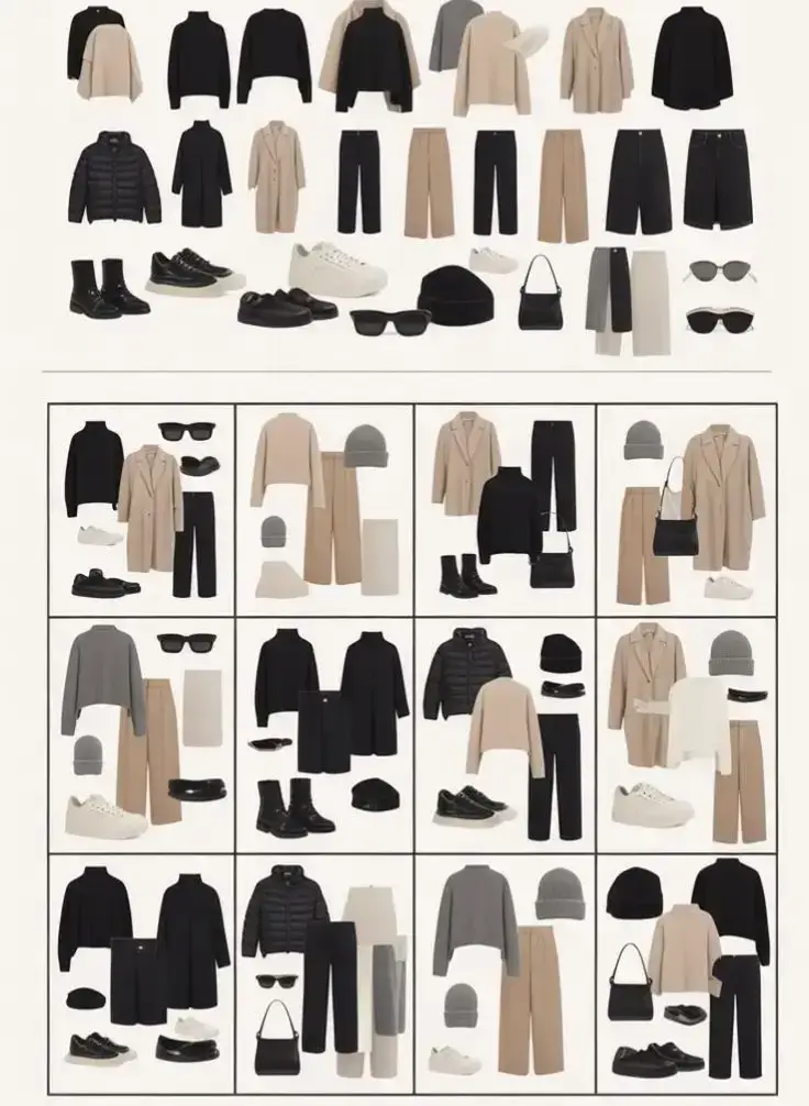 Best capsule wardrobe outfits 2026 Streetwear Neutrals