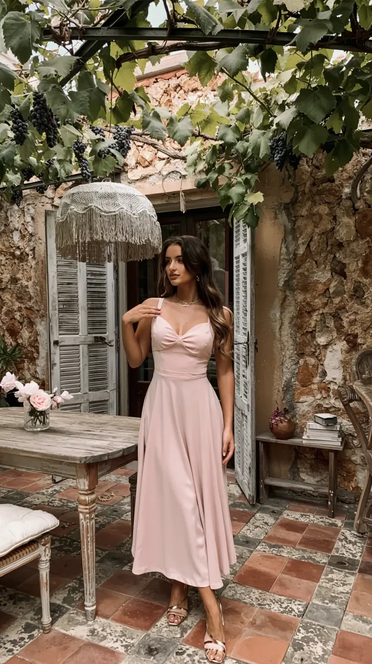 Birthday outfits for women 2026 Quiet Garden Romance in Dusty Pink