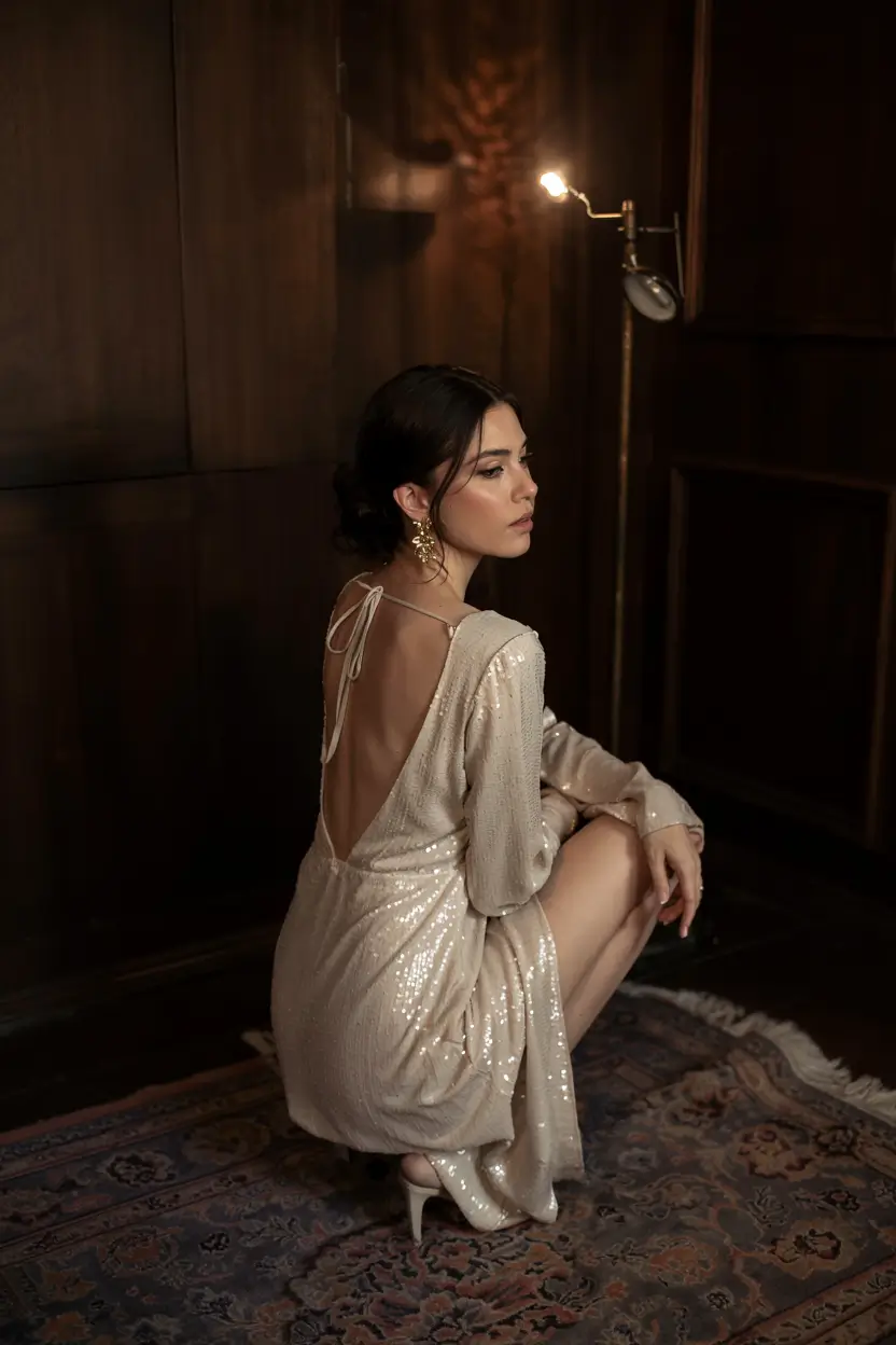 Birthday outfits for women 2026 Champagne Glow in Soft Lighting