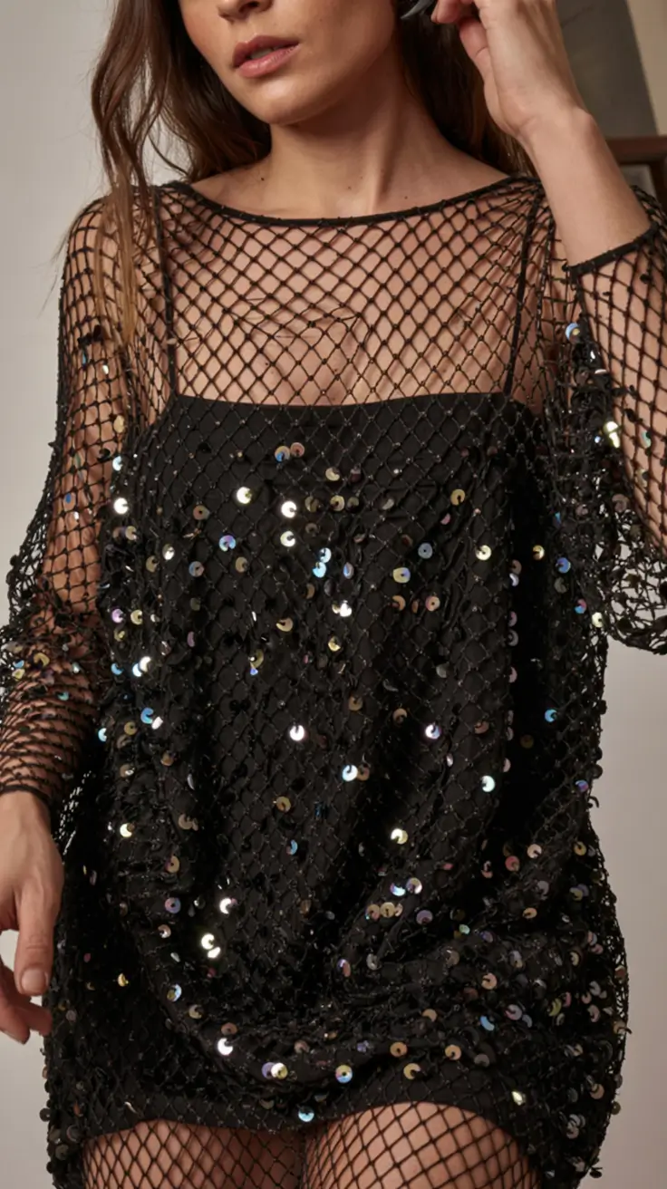 Birthday outfits for women 2026 Black Sequins With a Fresh Attitude