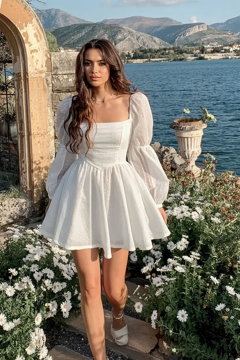 Birthday outfits for women 2026 Garden-Party Freshness in Soft White