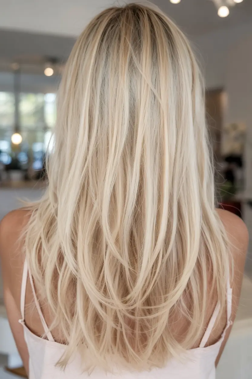 blonde hair color 2026 Vanilla Blonde with Soft Feathery Texture