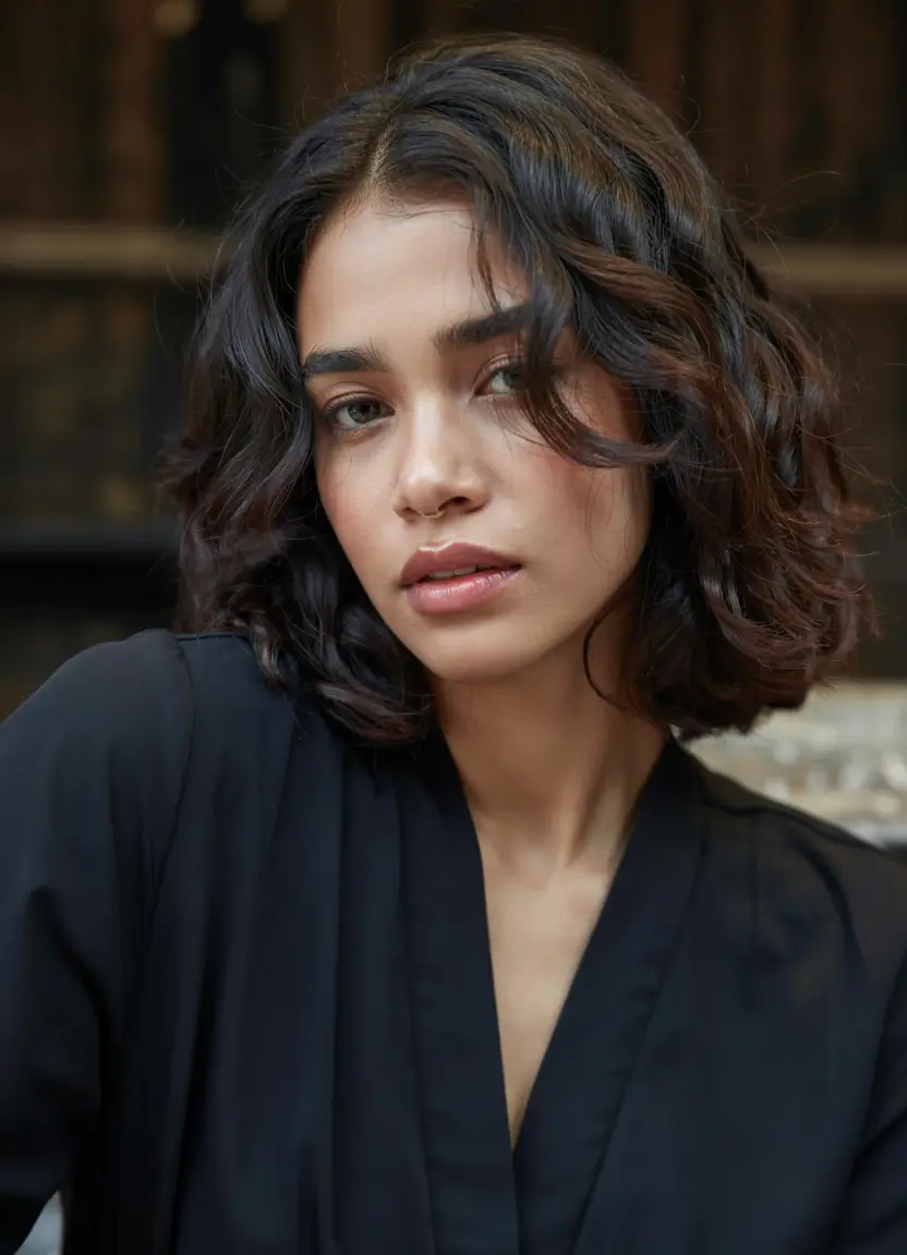 bob haircut ideas 2026 Sculpted Curls with Root Volume