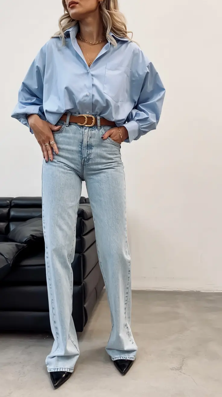 Casual jeans outfits 2026 Blue Shirt Brilliance