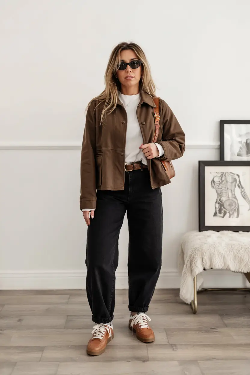 Casual jeans outfits 2026 Warm Tones Urban Rhythm