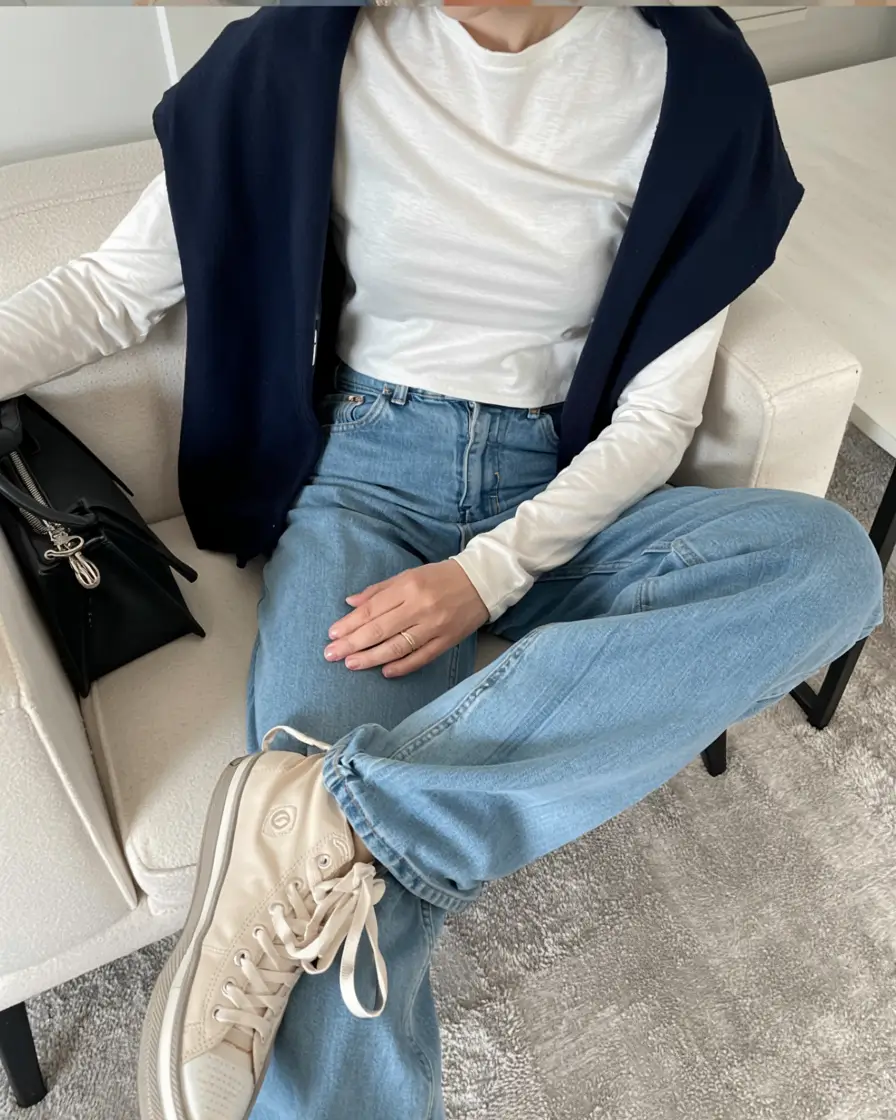 Casual jeans outfits 2026 Modern Classic Layers