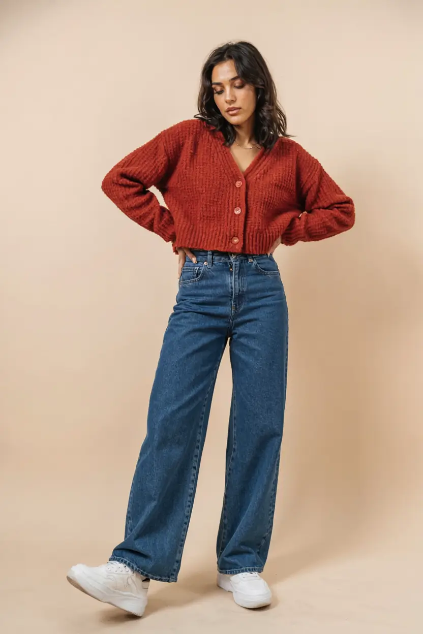 Casual jeans outfits 2026 Rust and Denim Revival