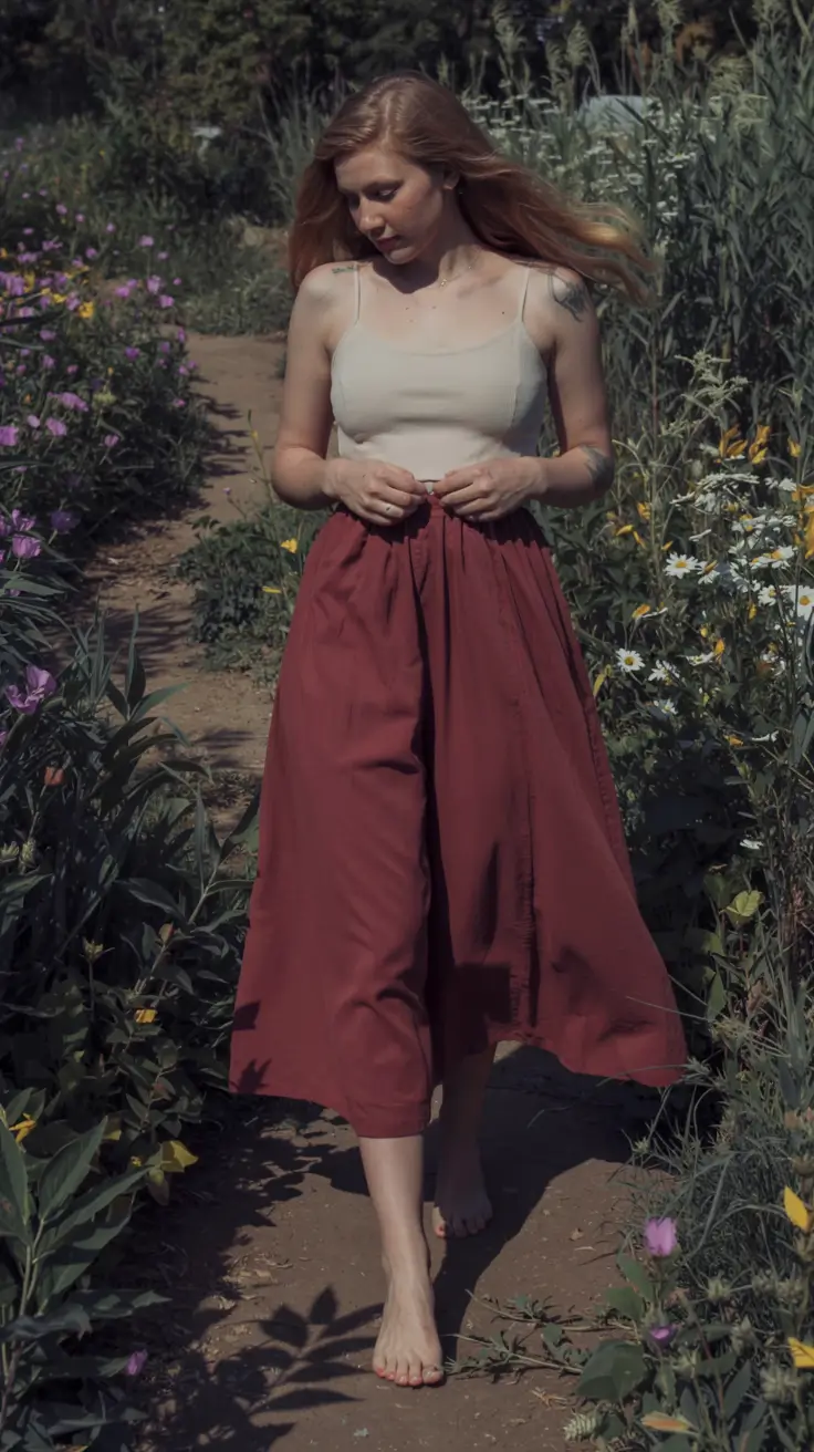 casual skirt outfits 2026 Nature’s Palette Freedom and Flow