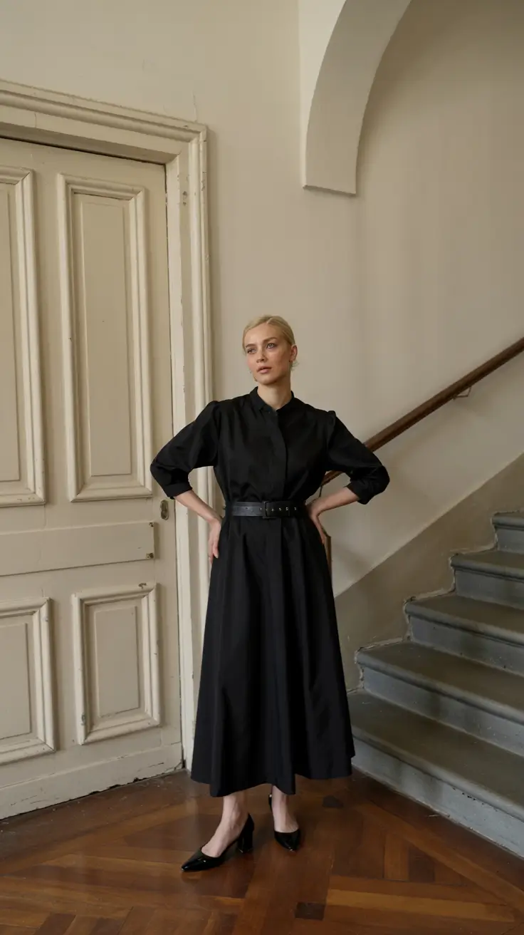 casual skirt outfits 2026 Timeless Black Dress Energy