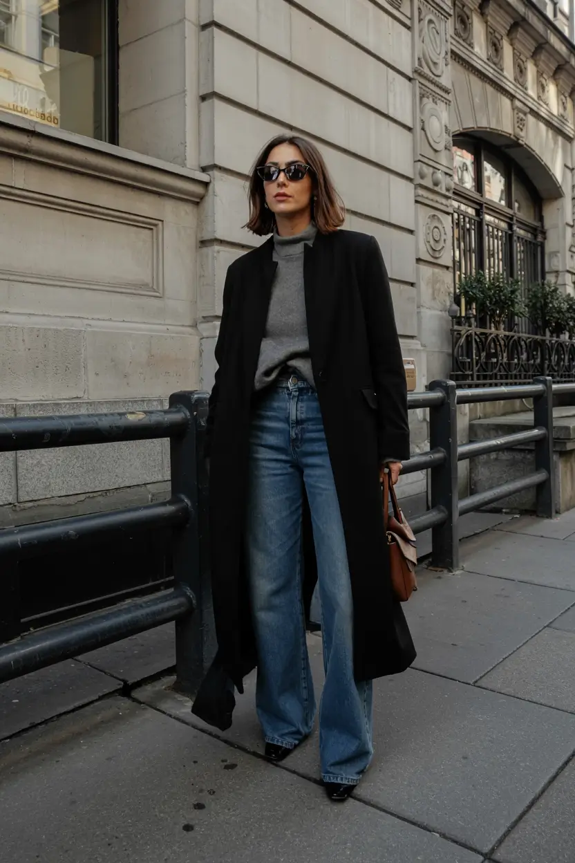 chic cold weather outfits 2026 - Modern Denim Classic