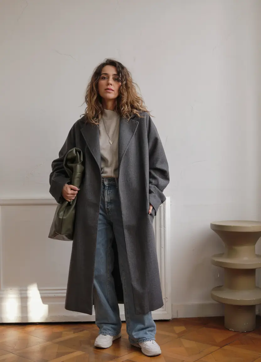 chic cold weather outfits 2026 - Warm Gray Harmony