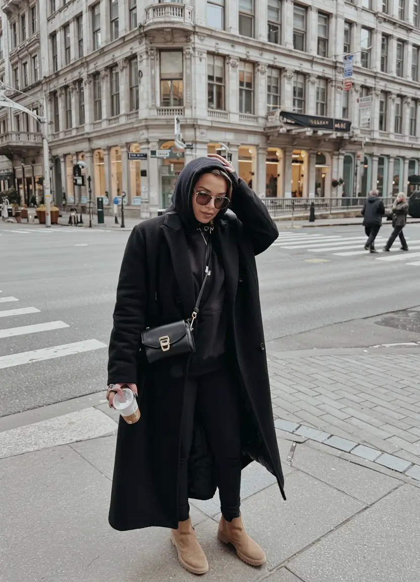 chic cold weather outfits 2026 - Streetwear with a Softer Edge
