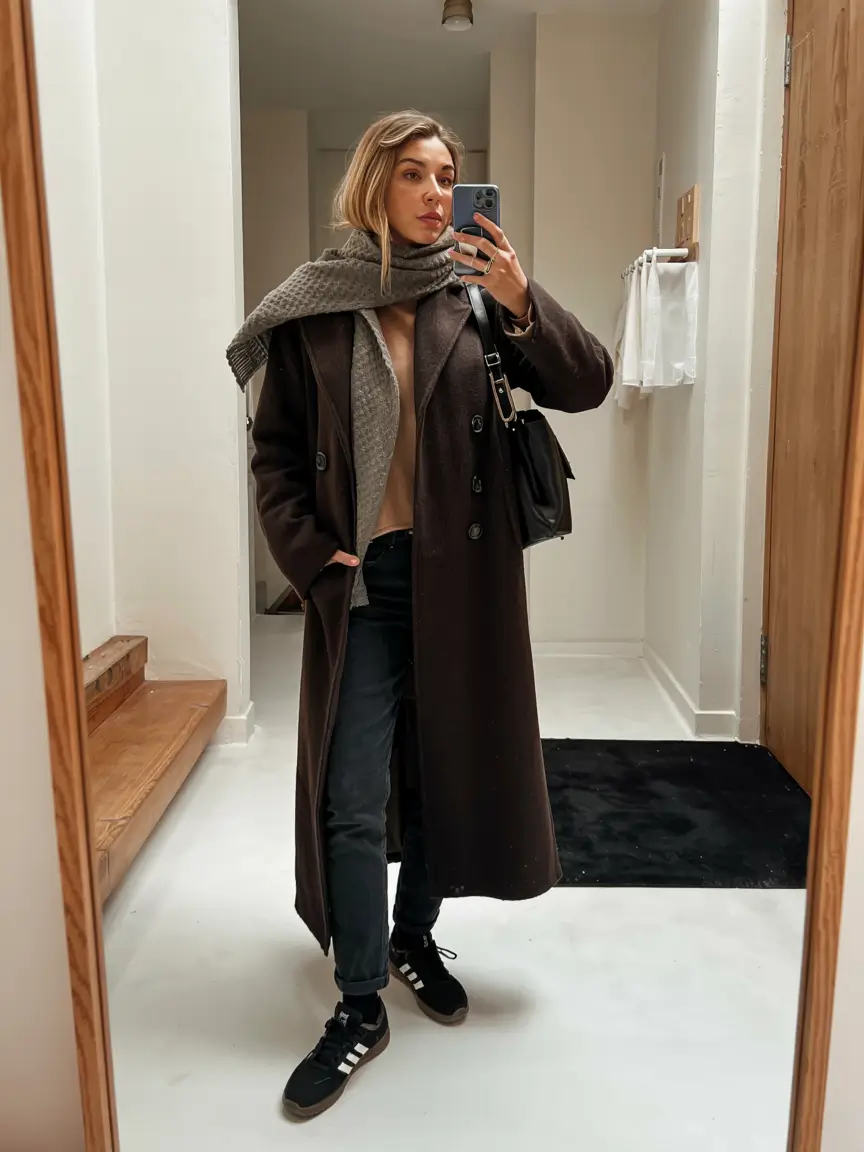 chic cold weather outfits 2026 - Modern Comfort with a Retro Twist