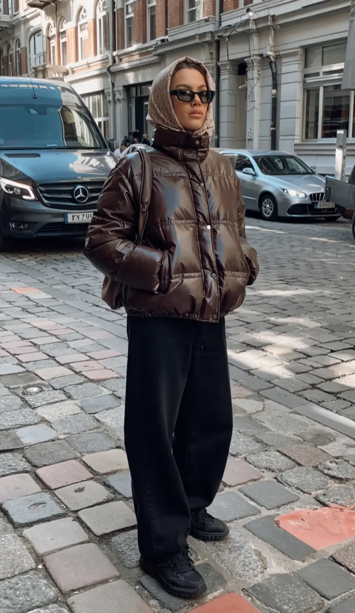 chic cold weather outfits 2026 - The Puffy Brown Revival