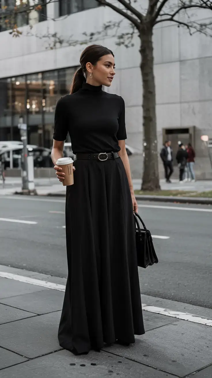 Chic office outfits for work 2026 All Black, All Grace