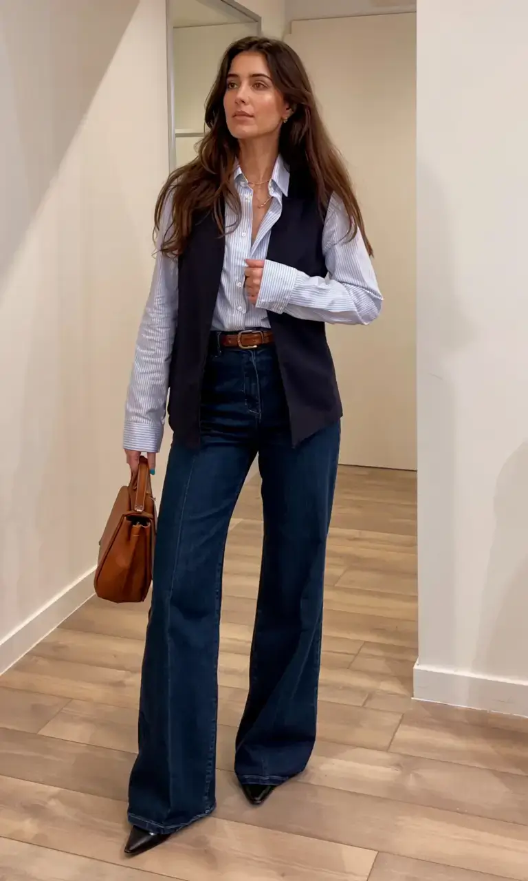 Chic office outfits for work 2026 The Modern Vest Revival
