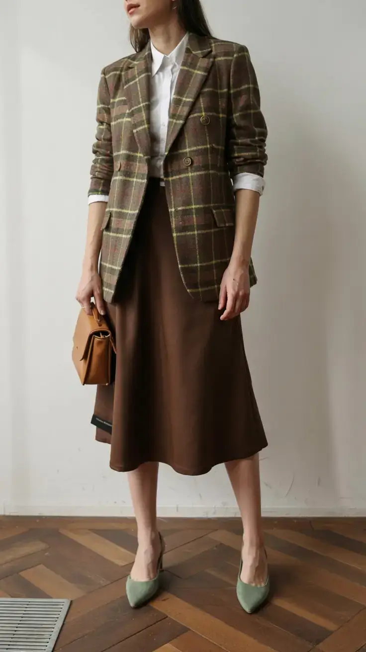 Chic office outfits for work 2026 Modern Heritage The Checked Blazer Edit