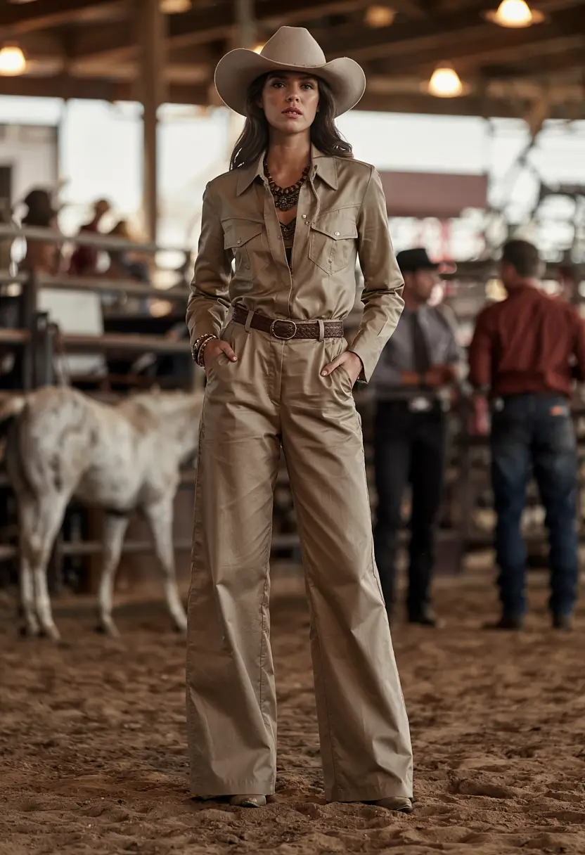 chic rodeo outfits 2026 Sand-Toned Refinement