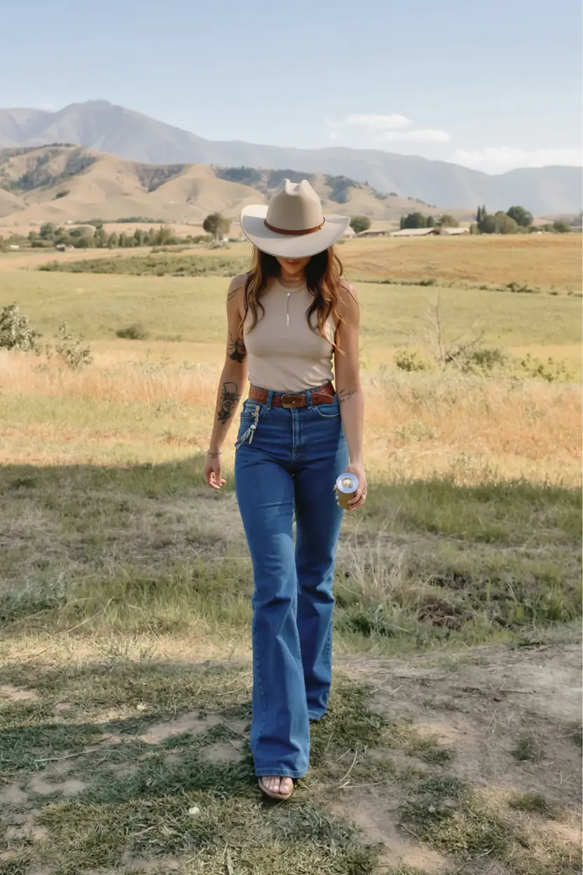 chic rodeo outfits 2026 Desert Light Neutrals