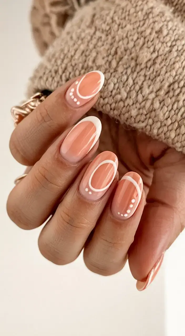 christmas nails ideas 2025 2026 Warm Gingerbread Tones