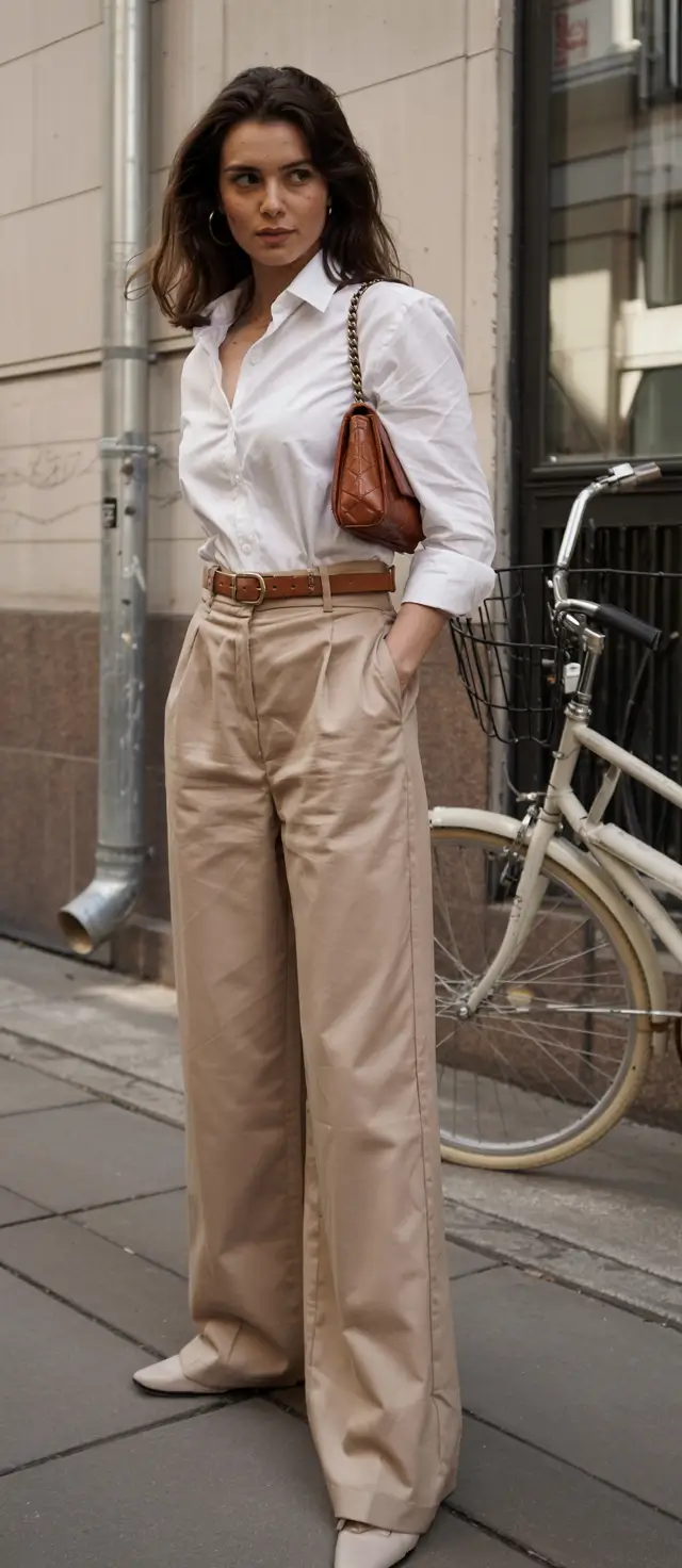 Classy outfit inspiration 2026 – Everyday Classics in Camel and Crisp White