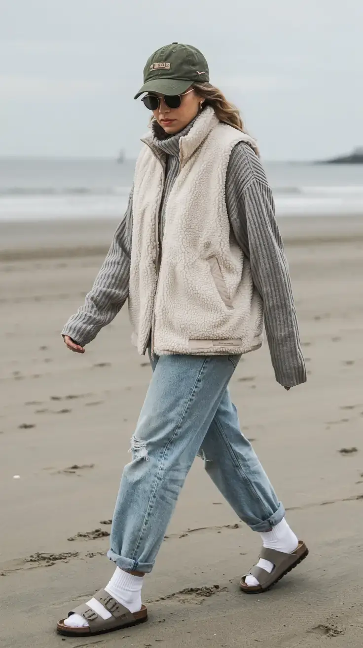 comfy outfits for women 2026 Coastal Layers and Beach Chill