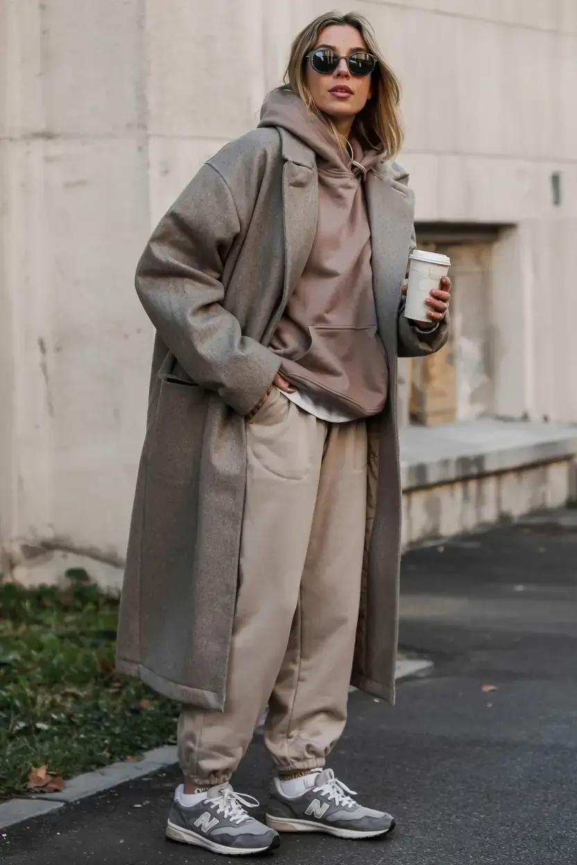 comfy outfits for women 2026 Urban Comfort Meets Classic Tailoring