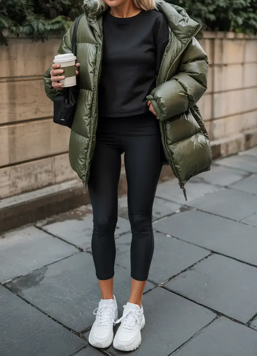 comfy outfits for women 2026 Urban Warmth in Motion