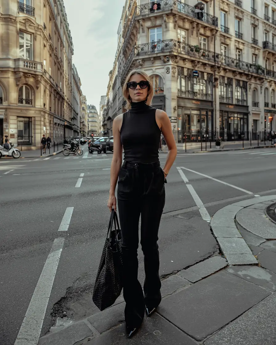 Cute casual outfit ideas 2026 Midnight Minimalism