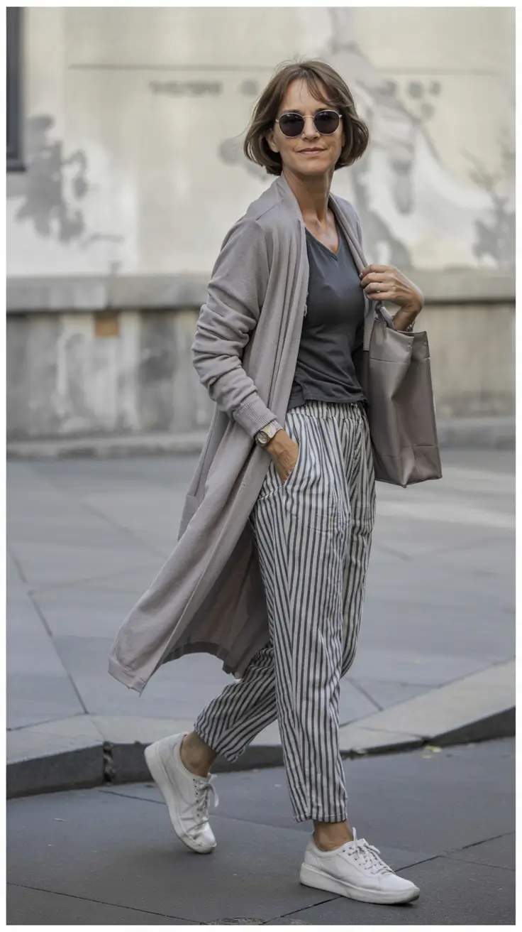 Cute casual outfit ideas 2026 Stripes & Soft Motion