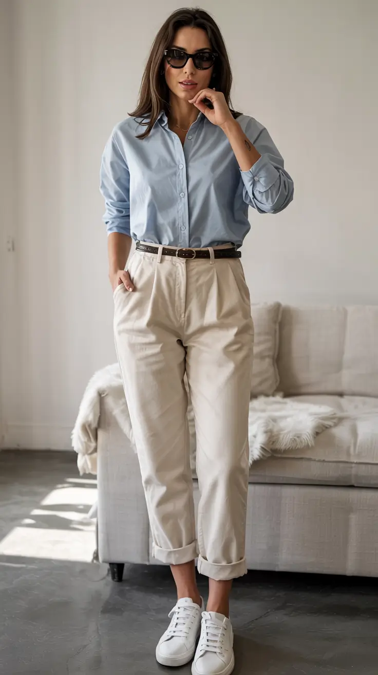 Cute casual outfit ideas 2026 Blue Shirt Energy