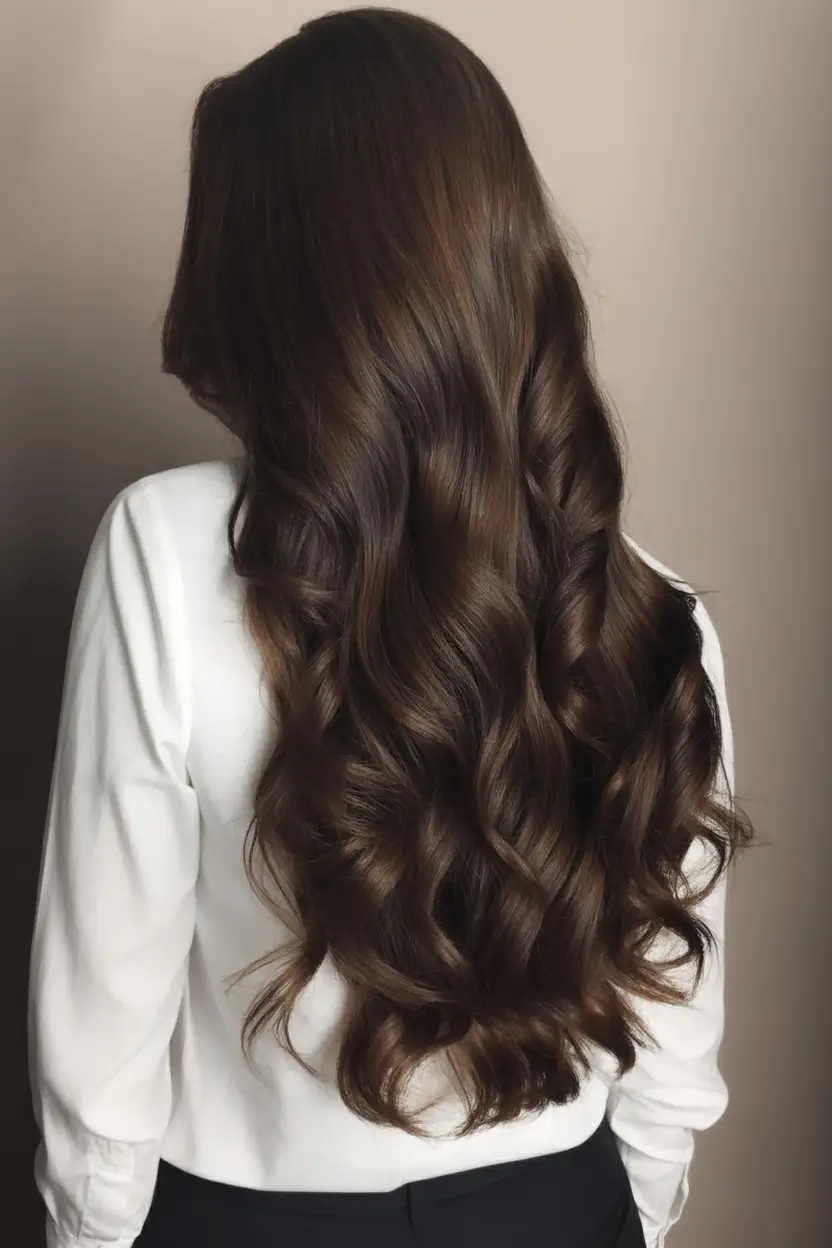 dark brown hair color 2026 Deep Roast Chocolate Curls