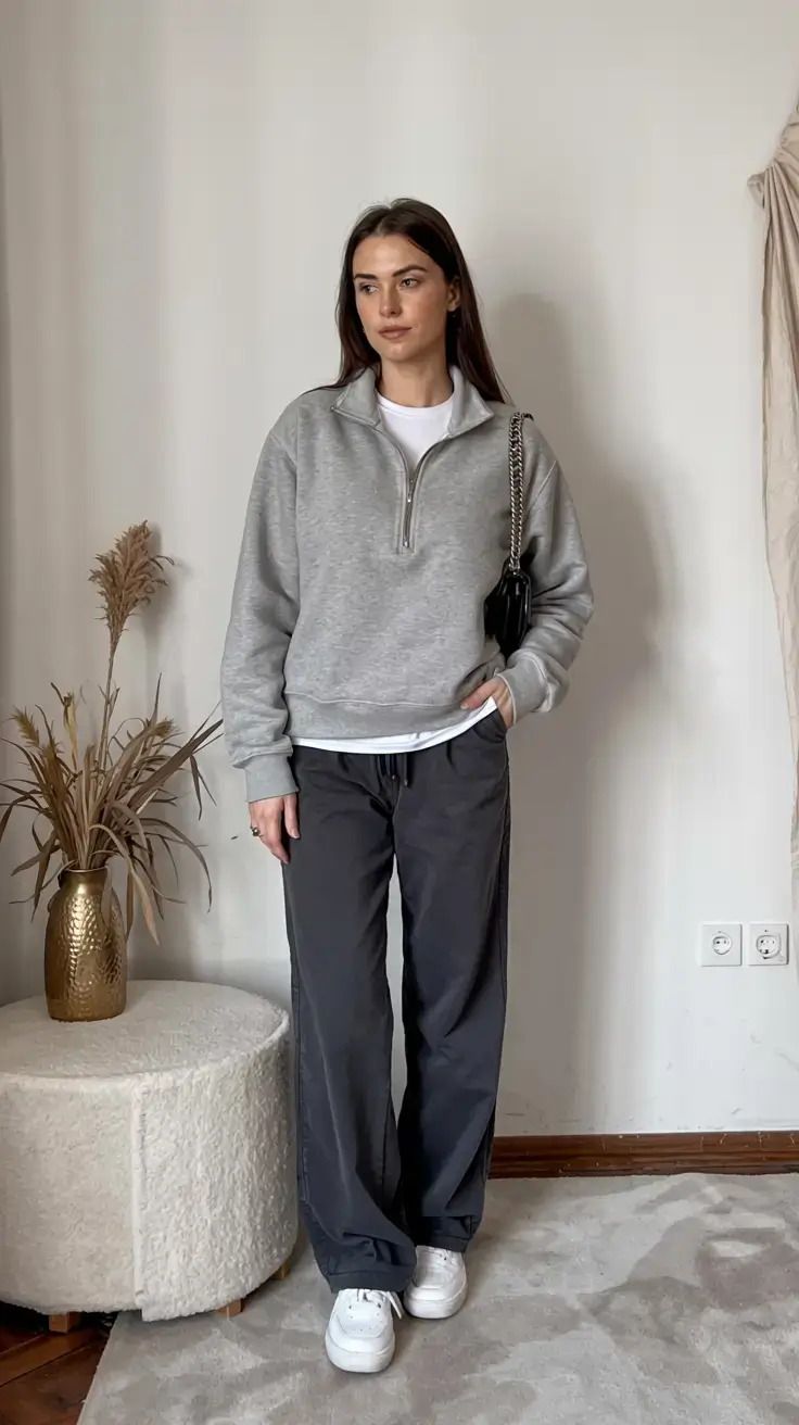 Everyday outfit inspiration 2026 Sporty Ease with a Polished Edge