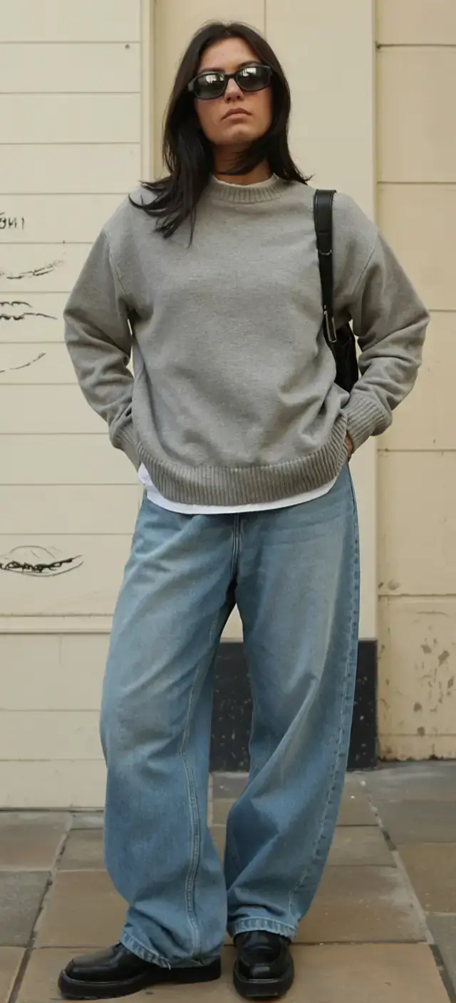 Everyday outfit inspiration 2026 Relaxed Street Denim with a Vintage Touch