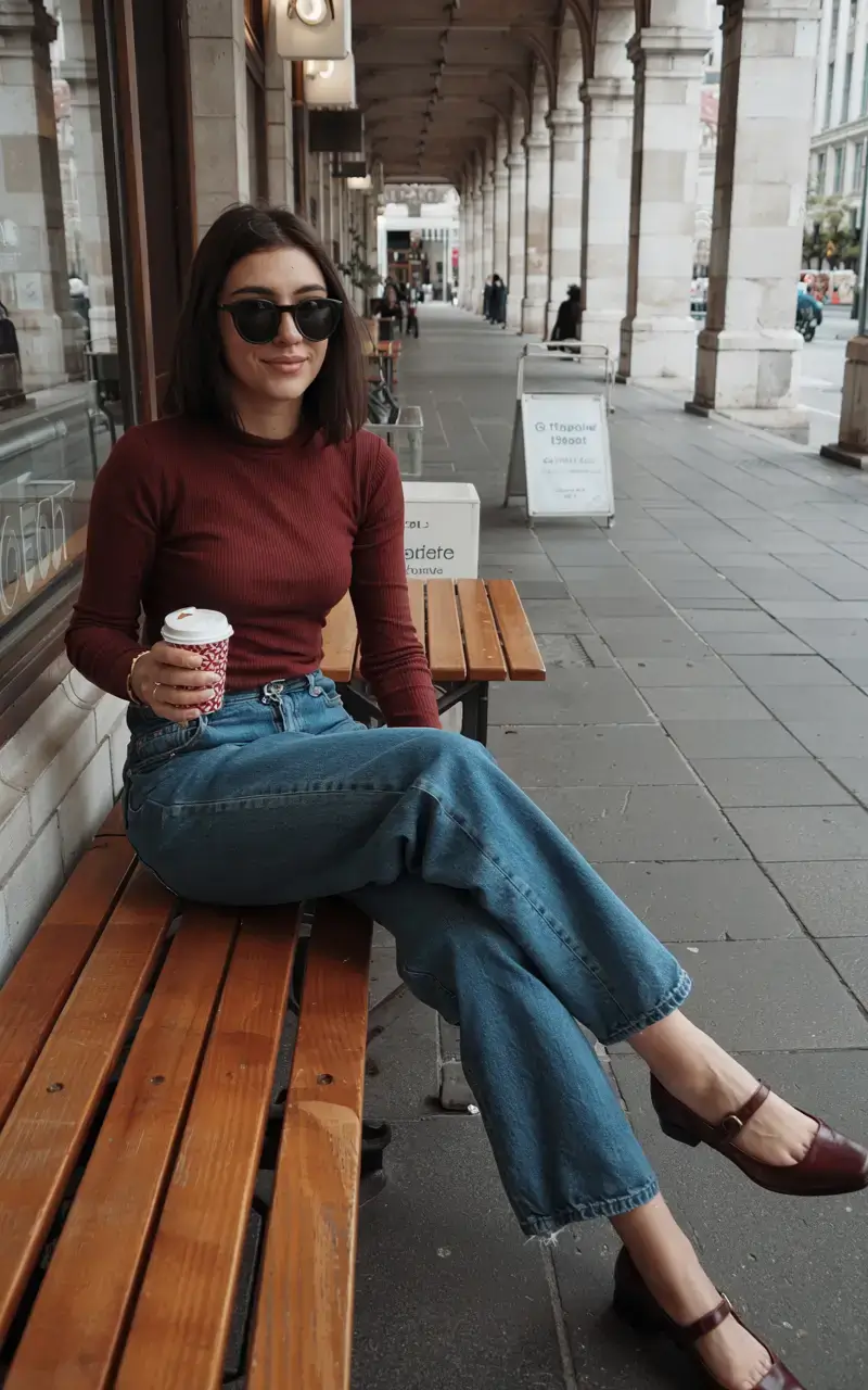 Everyday outfit inspiration 2026 Rust Tones and Retro Mornings