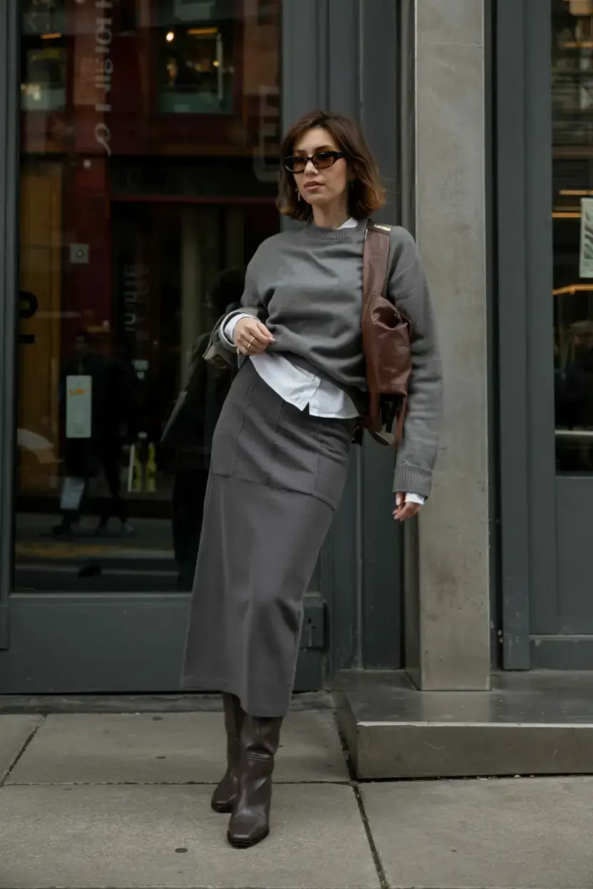 fashion outfits inspo for women 2026 Monochrome with an Edge