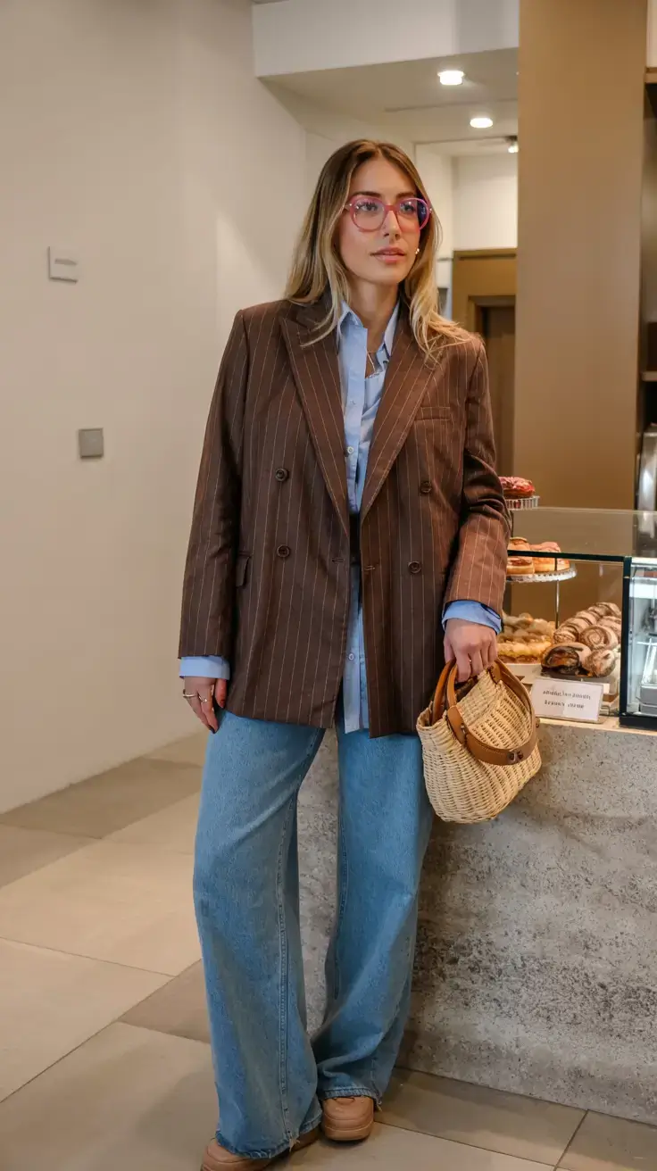 fashion outfits inspo for women 2026 Retro Tailoring with a Twist