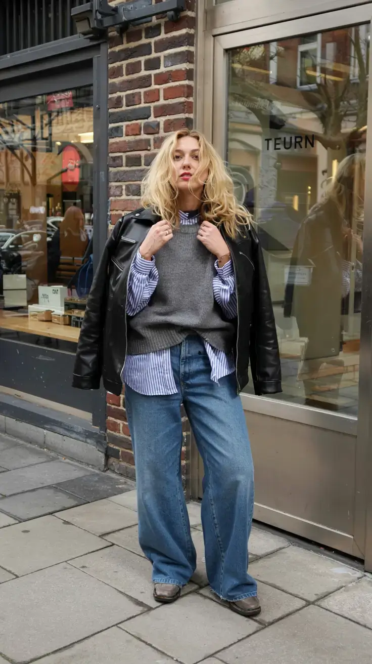 fashion outfits inspo for women 2026 Layered Downtown Cool