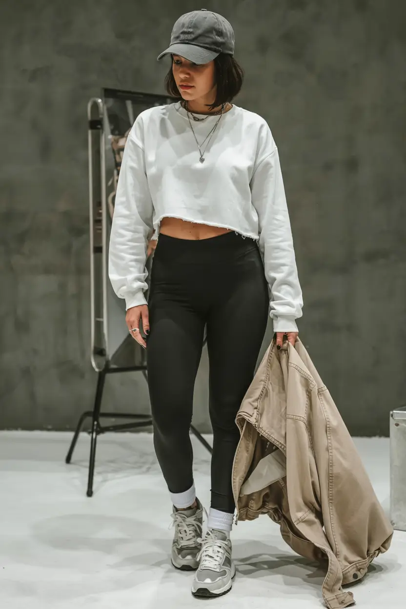 Fashionable workout outfits for women 2026 Urban Street-Ready Layers With an Edge