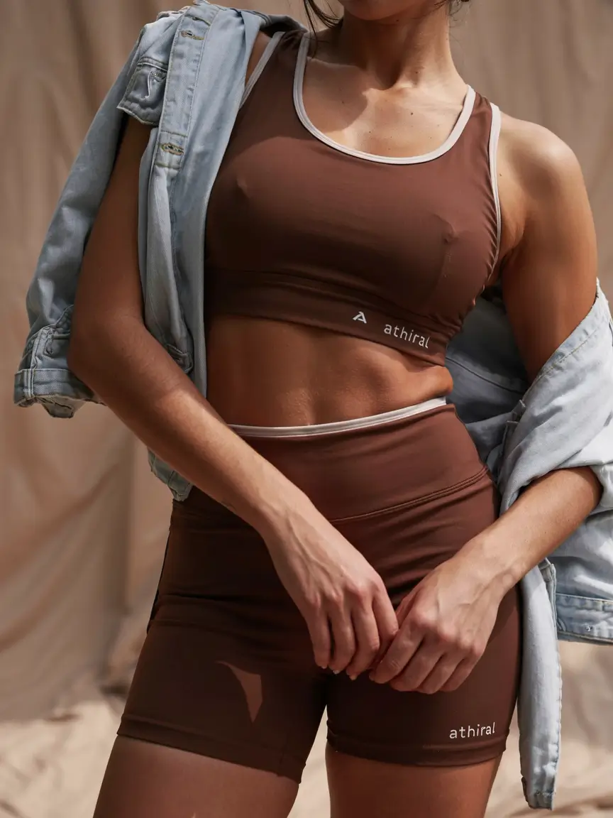 Fashionable workout outfits for women 2026 Cocoa-Toned Coordination With Vintage Trim