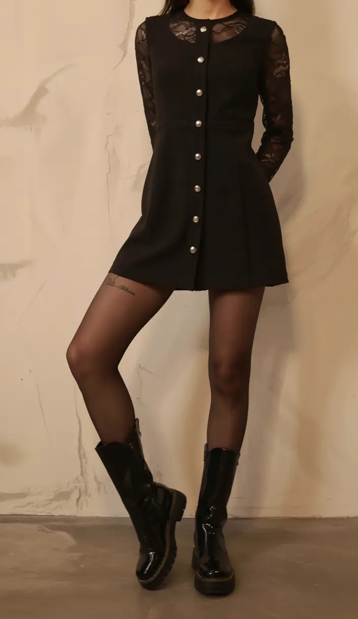 First date outfits for women 2026 Vintage-Inspired Black With a Modern Edge